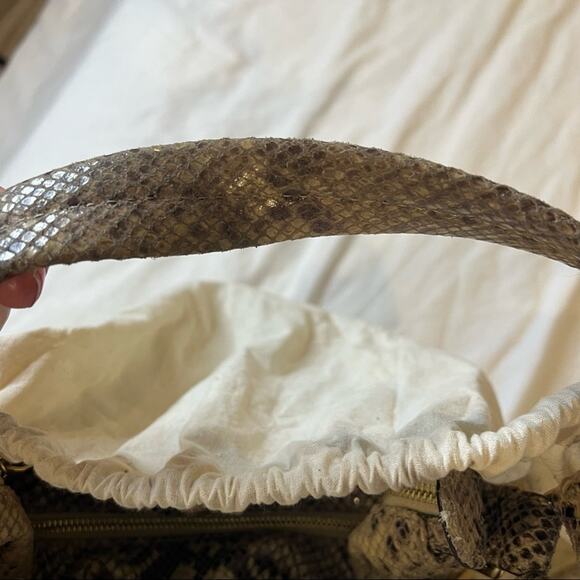 Michael Kors Small Snakeskin Shoulder Satchel - Picture 7 of 16